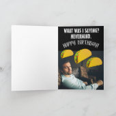 HANDSOME HUNK TACO BIRTHDAY FUNNY CARD VOOR VRIEND KAART (Binnen)