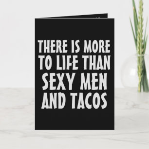 HANDSOME HUNK TACO BIRTHDAY FUNNY CARD VOOR VRIEND KAART