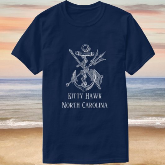 Handsome Kat Hawk North Carolina Anchor T-shirt