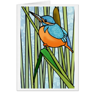 Handsome Kingfisher in the Reeds