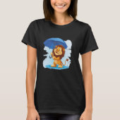 Handsome Lion Umbrella for Safari and Lions Lovers T-shirt (Voorkant)