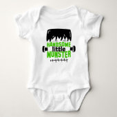 Handsome Little Monster Frankenstein Halloween Romper (Voorkant)