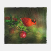 Handsome Male Kardinaal Fleece Deken (Voorkant (Horizontaal))