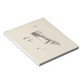 Handsome Man Profile Antiek French Engraving Notitieblok (Schuin)