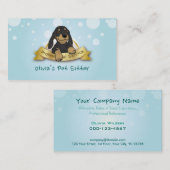 Handsome Mix Dog Blue Pet Sitting Service Visitekaartje (Voorkant / Achterkant)
