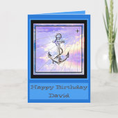 Handsome Nautical Birthday Kaart (Voorkant)