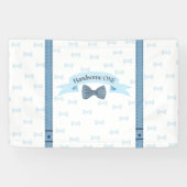 Handsome One Baby Boy First Birthday Banner (Horizontaal)