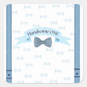 Handsome One First Birthday Stickers (Voorkant)