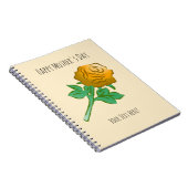 Handsome Orange Rose Notitieboek (Rechterzijde)