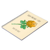 Handsome Orange Rose Notitieboek (Linkerzijde)