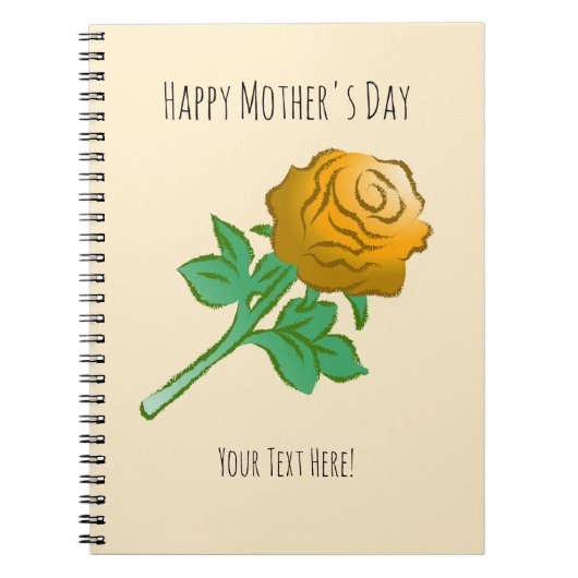 Handsome Orange Rose Notitieboek (Voorkant)