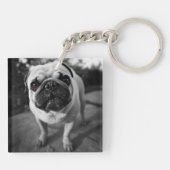 Handsome Pug Sleutelhanger (Achterkant)