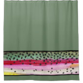 Handsome Rainbow Trout Angler's Douchegordijn (Voorkant)