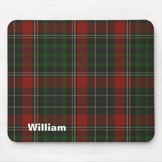 Handsome Red & Green Stuart Tartan Muismat (Voorkant)