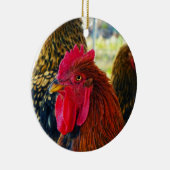 Handsome Rooster Keramisch Ornament (Rechts)