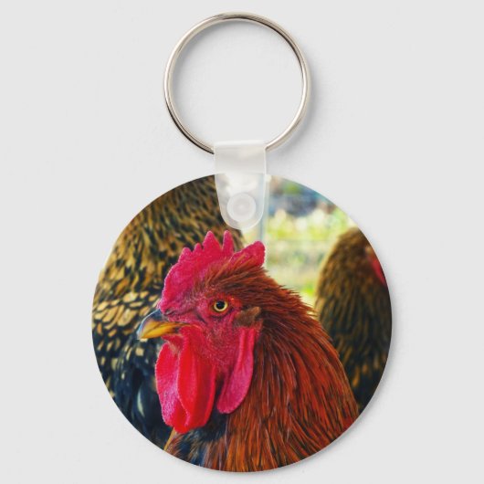 Handsome Rooster Sleutelhanger (Voorkant)