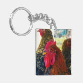 Handsome Rooster Sleutelhanger (Voorkant Links)