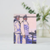 Handsome Sailors, WW1 1917 Art Briefkaart (Staand voorkant)