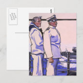 Handsome Sailors, WW1 1917 Art Briefkaart (Voorkant / Achterkant)