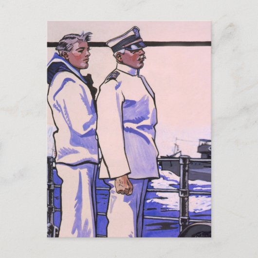 Handsome Sailors, WW1 1917 Art Briefkaart (Voorkant)