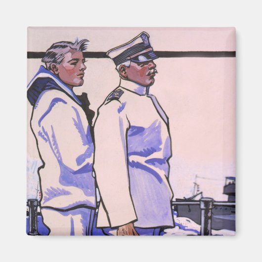 Handsome Sailors, WW1 1917 Art Magneet (Voorkant)