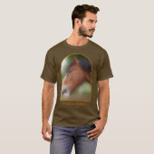 Handsome Shire Draft Horse Personalized T-shirt (Voorkant volledig)