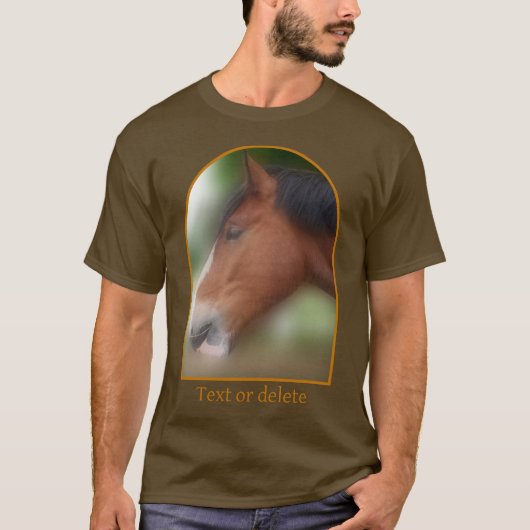Handsome Shire Draft Horse Personalized T-shirt (Voorkant)