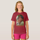 Handsome Shire Draft Horse Personalized T-shirt (Voorkant volledig)