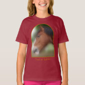 Handsome Shire Draft Horse Personalized T-shirt (Voorkant)