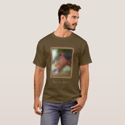 Handsome Shire Draft Horse Persoonlijk T-shirt (Voorkant volledig)