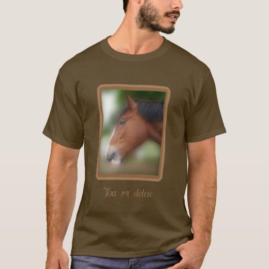 Handsome Shire Draft Horse Persoonlijk T-shirt (Voorkant)