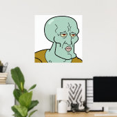 Handsome Squidward TShirt Poster (Thuiskantoor)