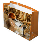 Handsome Stranger in Town Eurasian Wigeon Large Cadeautasje (Achterkant Gekanteld)