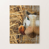 Handsome Stranger in Town Eurasian Wigeon Legpuzzel (Verticaal)