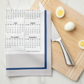 Handsome Texas State Flag Calendar Towel Theedoek (Quarter Fold)