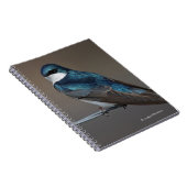 Handsome Tree Swallow: Bird on a Wire Notitieboek (Rechterzijde)