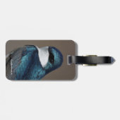 Handsome Tree Swallow Songbird on a Wire Bagagelabel (Achterkant horizontaal)