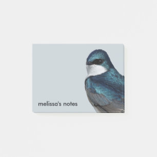 Handsome Tree Swallow: Zangvogel op een draad Post-it® Notes