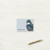 Handsome Tree Swallow: Zangvogel op een draad Post-it® Notes (Op bureau)