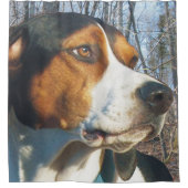 Handsome Treeing Walker Coonhound Douchegordijn (Voorkant)