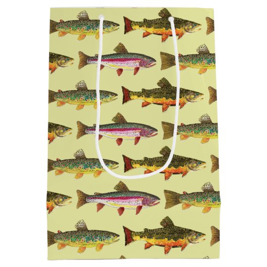 Handsome Trout Vist, Ichthyology Medium Cadeauzakje (Achterkant)