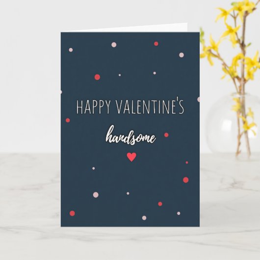 Handsome Valentines Graphic Card Kaart (Gele Bloem)