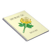Handsome Yellow Rose Notitieboek (Rechterzijde)
