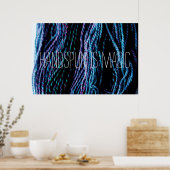 Handspun is Magic Yarn Knitting Spinning Poster (Keuken)