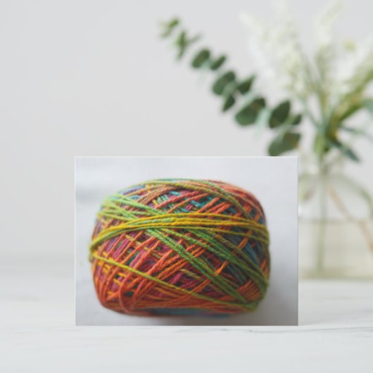 Handspun Yarn Colorful Briefkaart (Staand voorkant)