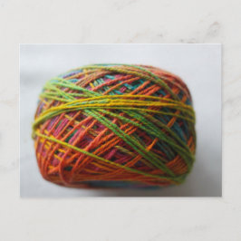 Handspun Yarn Colorful Briefkaart