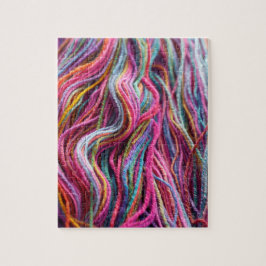 Handspun Yarn Knitting Pink Magenta Legpuzzel