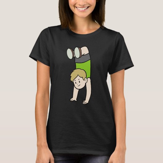 Handstand gymnast t-shirt (Voorkant)