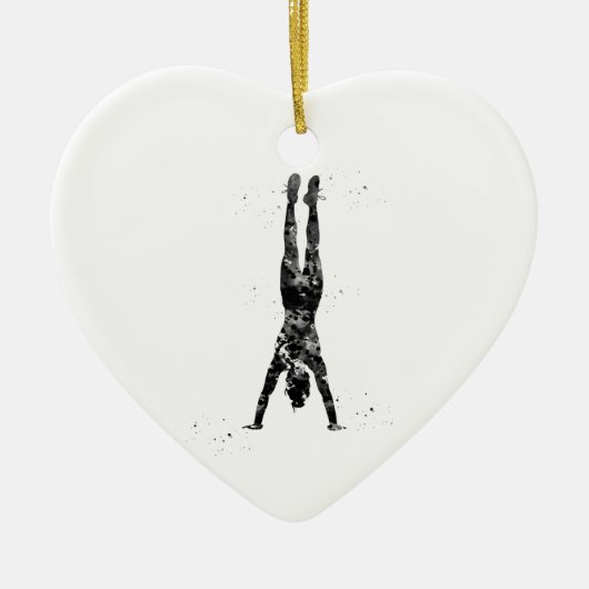 Handstand Keramisch Ornament (Voorkant)