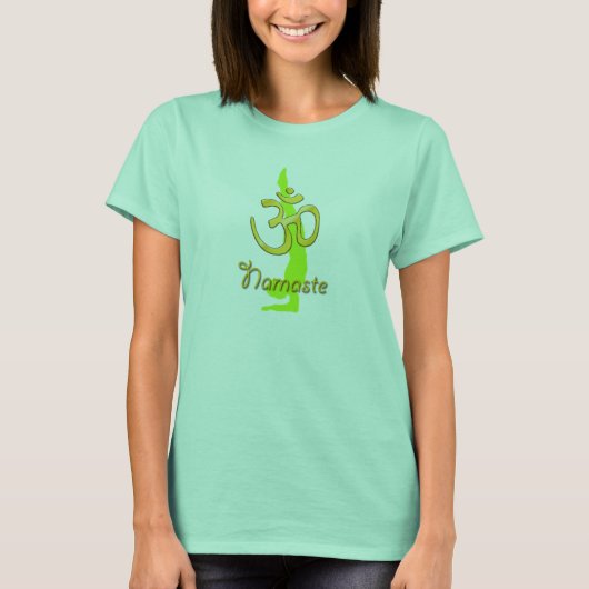 handstand, namaste yoga t-shirt (Voorkant)
